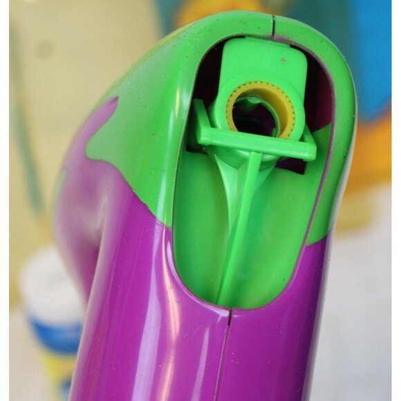 1999 Tootsie Toy Mr Bubbles Endless Blower Gun Toy Purple Party Summer Fun - Picture 5 of 9